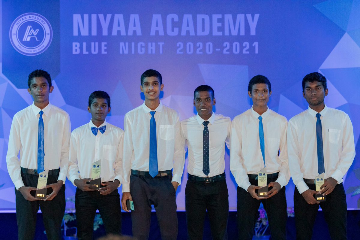 Congratulations to the U16 Boys Best 5 Players of Niyaa Academy Futsal Tournament 2021! 💙

📸: <a href="/abeedhmv/">Abdulla Abeedh</a>