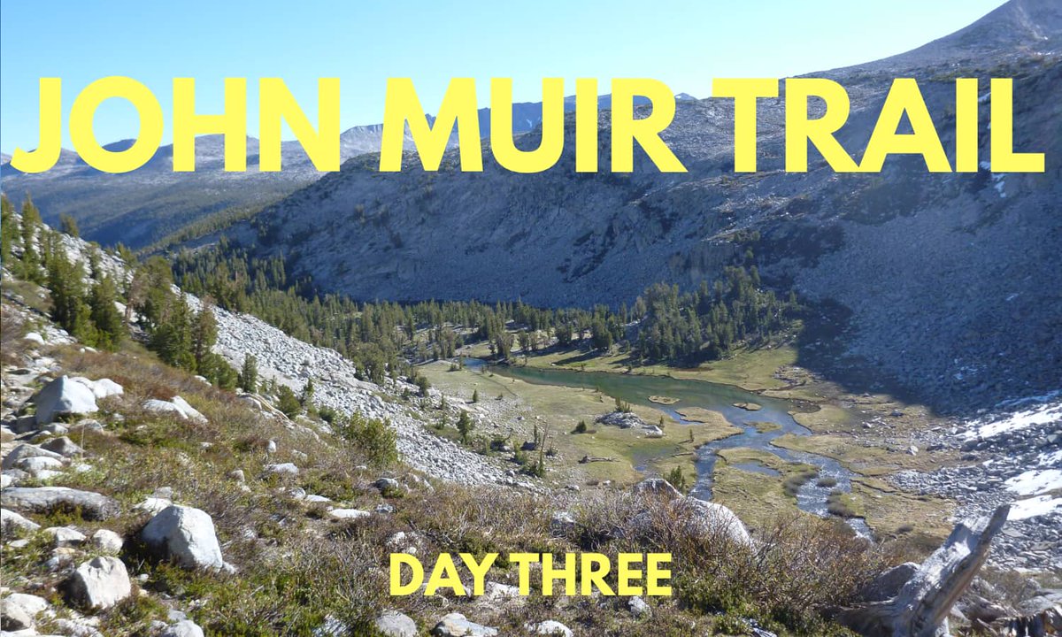 June 12, 2012. Day three on the #JohnMuirTrail. 20.5 miles. After a slightly disastrous and embarrassing mix-up around Tuolumne Meadows, I continued on toward Donahue Pass. As I climbed up, I stopped for a look back down toward Lyell Canyon. 

Read more: fordsbasement.com/john-muir-trai…