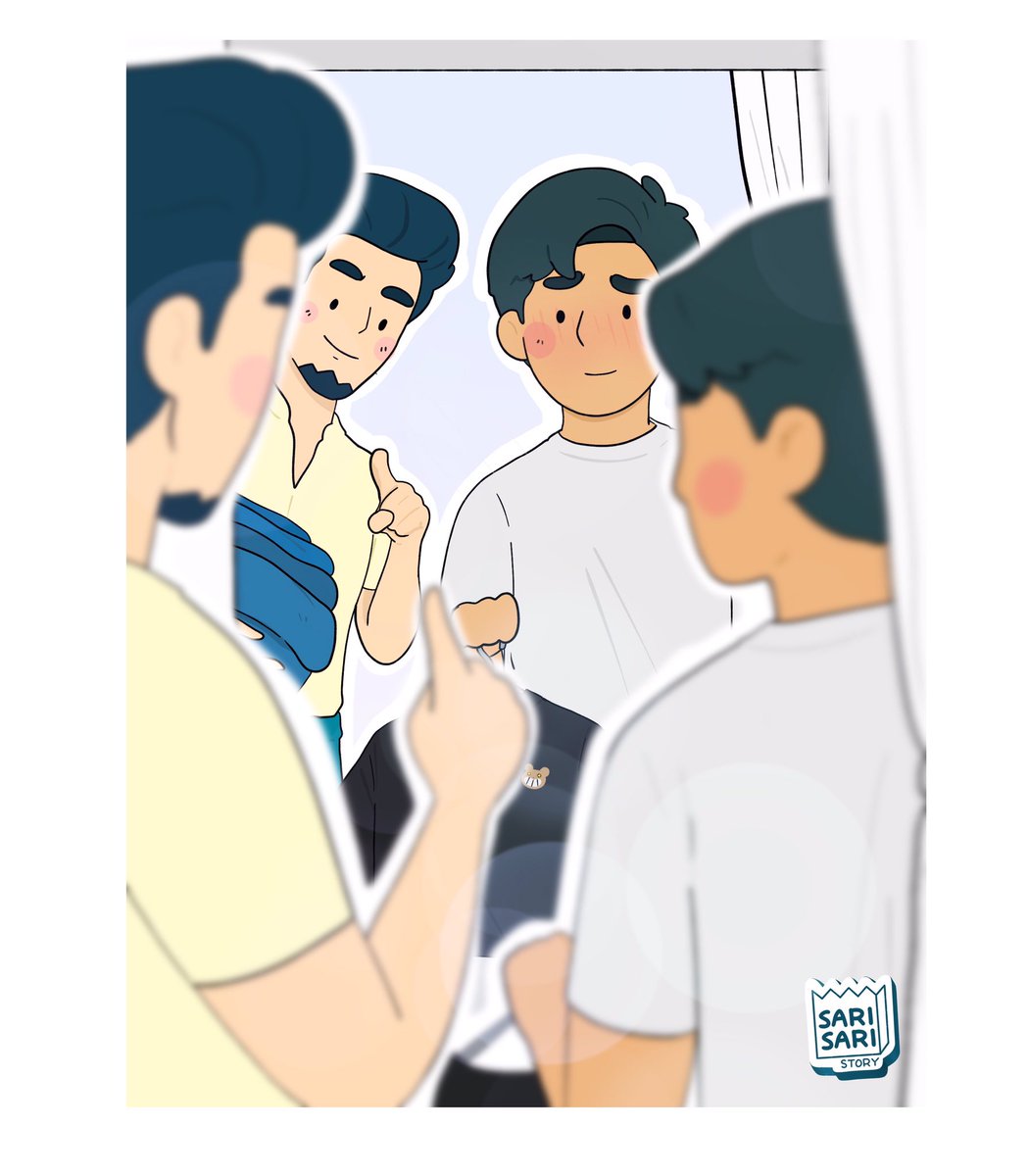 Landian muna sa fitting room 👕 
Follow @SarisariStory for more comic 🏳️‍🌈

WEBTOON: 
English: https://t.co/pVERv4iD7r
Filipino : https://t.co/4tV2VRrBOD 