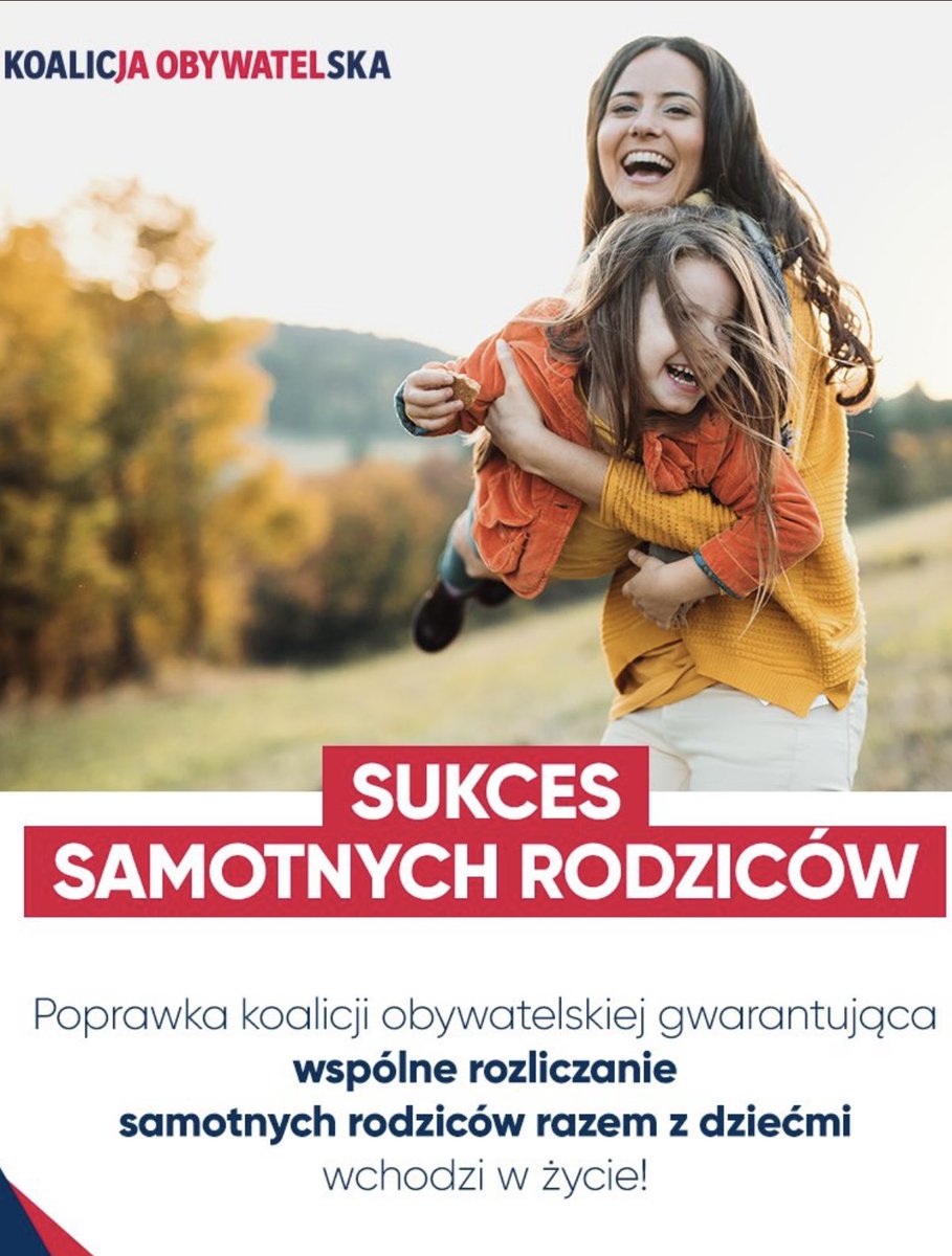StGawlowski's tweet photo. Sukces opozycji demokratycznej‼️W Senacie zgłosiliśmy poprawkę gwarantująca wspólne rozlicznie samotnych rodziców z dziećmi⤵️. W Sejmie PiS zabrakło głosów do odrzucenia poprawki. Samotni rodzice górą✌️. Wszyscy równi wobec prawa👍. https://t.co/52l0wpfG7c
