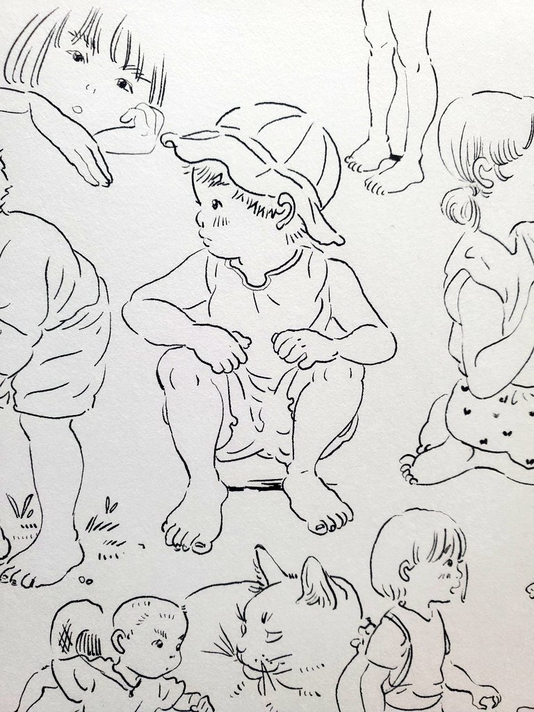 食後にリビングで息抜きらくがき 