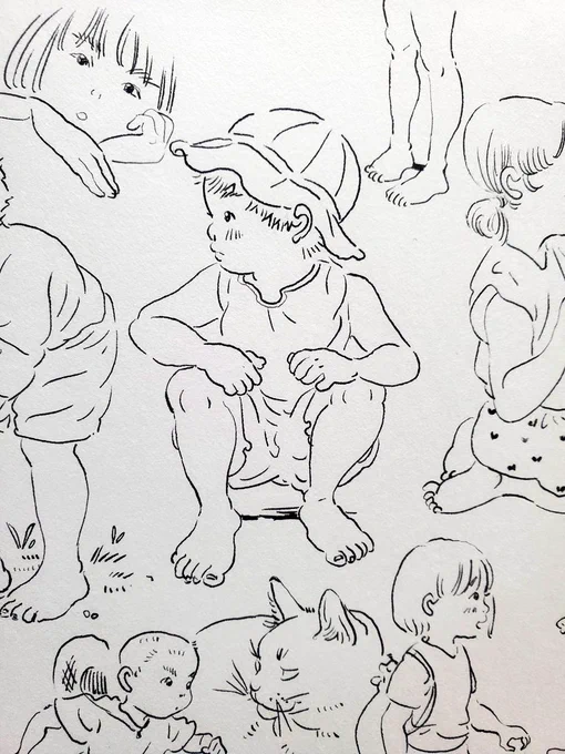食後にリビングで息抜きらくがき 