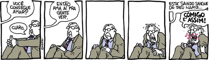 tira sobre amor, de 2017: 