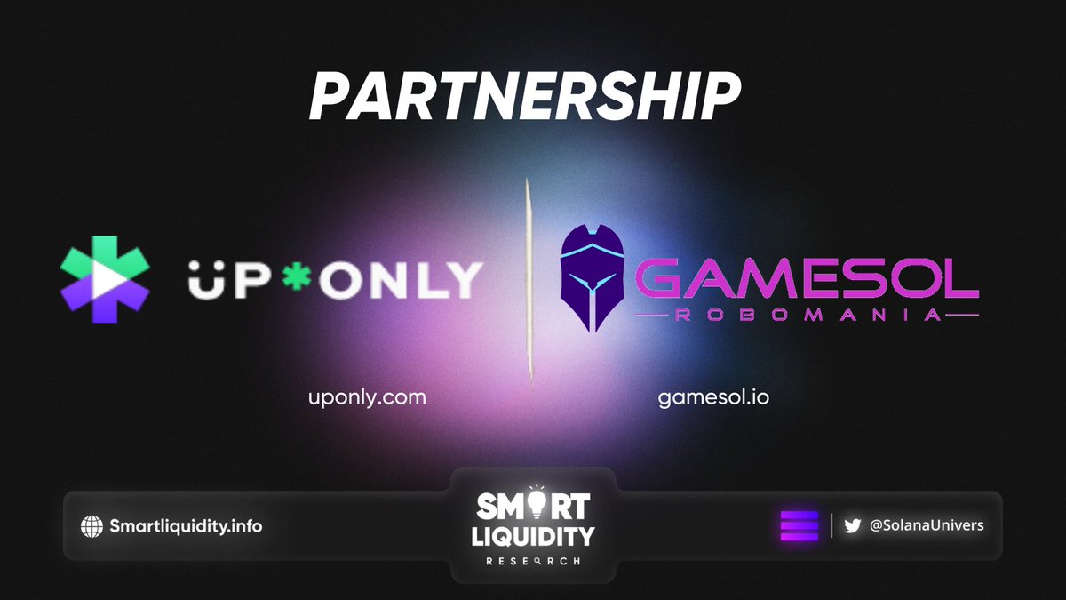 SolanaUnivers's tweet photo. ๐@UpOnlyOfficial, the first play-to-earn gaming analytics and prediction platform, announced its partnership with @GameSol_io.
๐#GameSol will now be listed on #UpOnlyโs dashboard, and the game will have its own unique web page.
๐ฝINFO
https://t.co/96smILMkQ6 https://t.co/CmQYqN1yKV