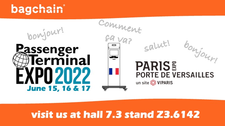 Next week we are moving our stuff temporarily to Paris to attend the Passenger Terminal Expo.