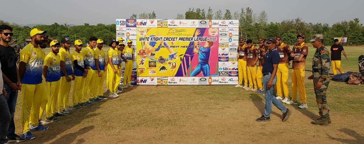 Whiteknight_IA's tweet photo. #WKPL
In the sizzling quest for seeking glory Sher-e-Samba triumphed over Rajouri Rockets in the second Semi Final and has bagged the big ticket to take on Poonch Panthers in the #WKPL Finals scheduled on 14 June
#AzadiKaAmritMahotsav
@adgpi
@NorthernComd_IA https://t.co/oZGkhohTQ0