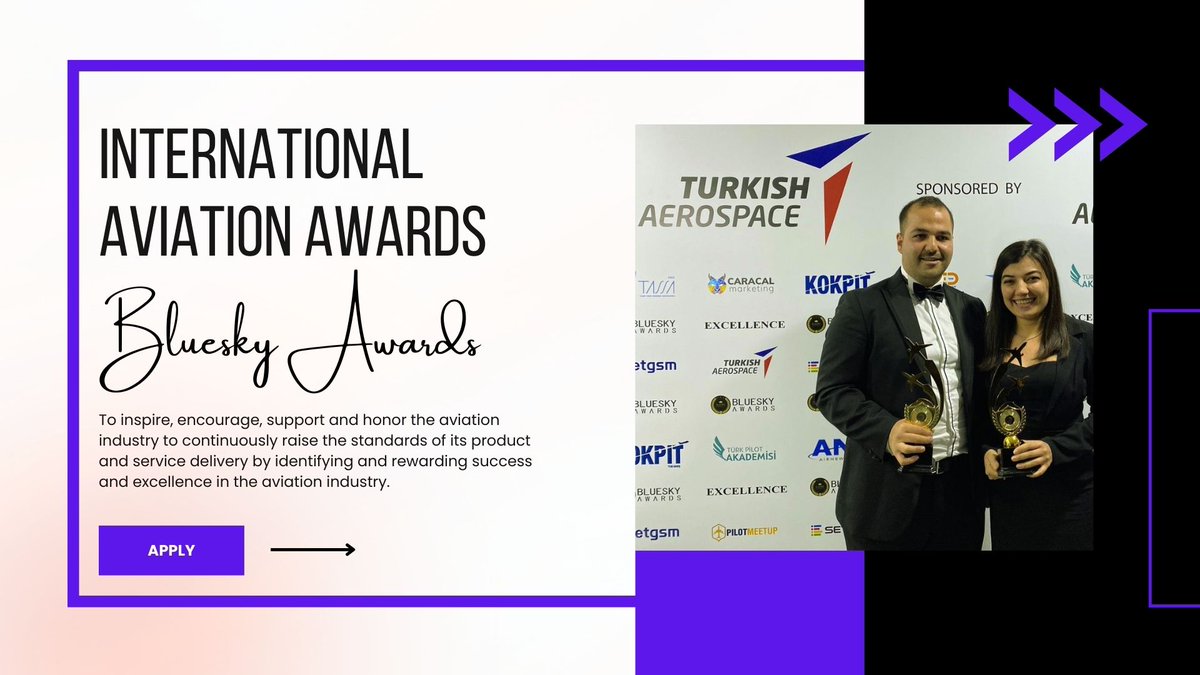 blueskyawards's tweet photo. VIRTUAL CEREMONY | BLUESKY AWARDS 2022
Apply Now: https://t.co/jfKPMPKTCG

#BlueskyAwards #Virtual #Aviation #Greebox #Awards https://t.co/8XGTLPG89N