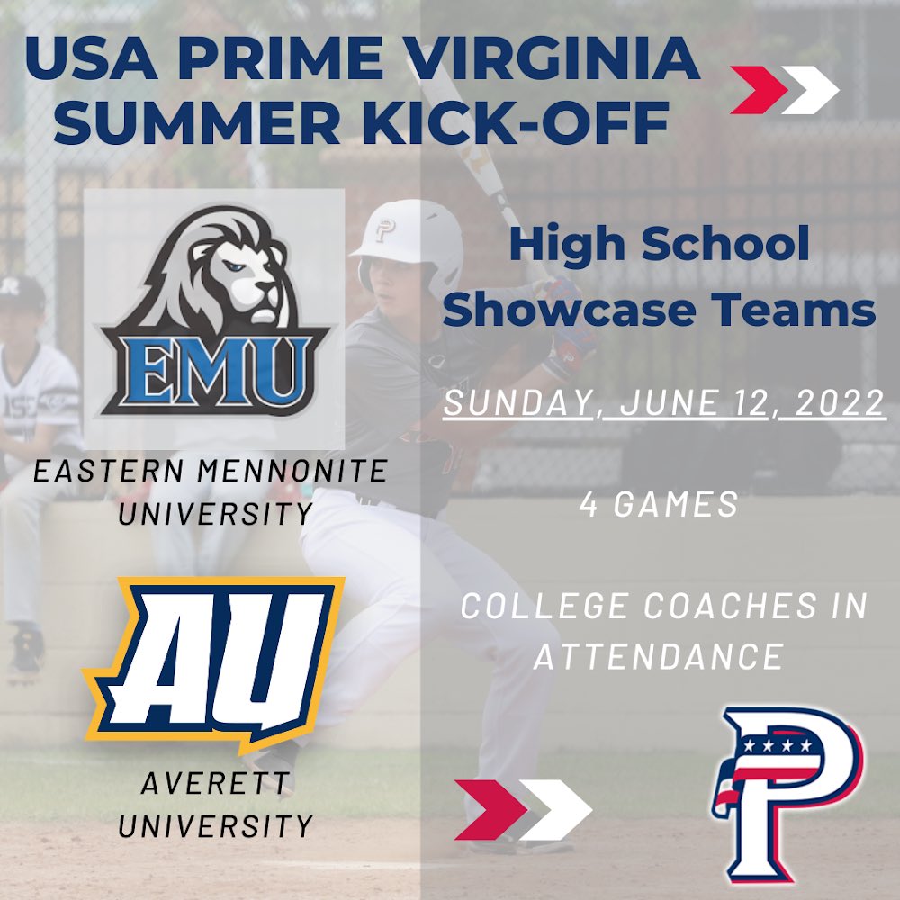 usaprimeva's tweet photo. The 2022 USA Prime Summer Kick-Off has been postponed due to inclement weather. We will reschedule for another date this summer. #PrimeDevelopment #CollegeBound @USA_PrimeBB https://t.co/HRmxk4lP5w