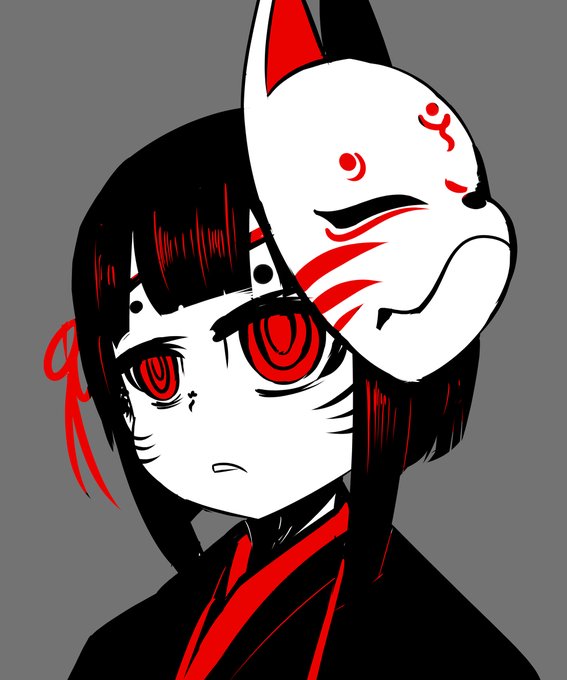狐面のtwitterイラスト検索結果