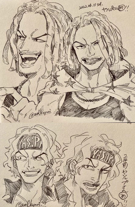 赤髪パイレーツ☠🟥アナログらくがき
ヤソッップさん手癖で描ける～～😂ついでに載せ忘れてたバレ😌 