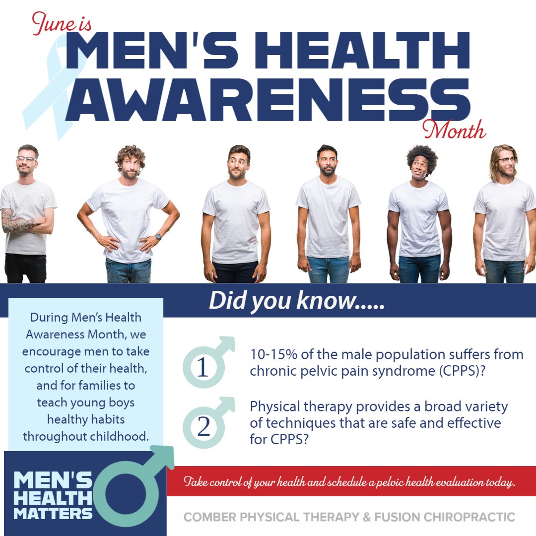 ComberPT's tweet image. Encourage the men in your life to schedule wellness exams and seek healthcare when needed. There are solutions for pelvic pain and we can get you back to the life you want to lead. ComberPT.com/request-appoin…
#pelvicfloorrehab #pelvichealth #PelvicPainRelief #ComebrPT #painfree