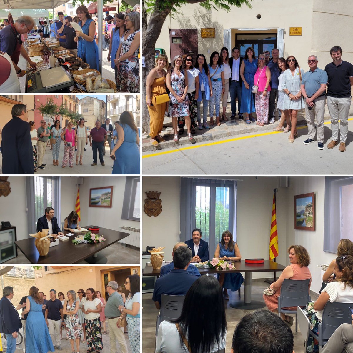 JuntsxEbre's tweet photo. 👉🏼 La Presidenta @lborras inaugura la Festa de la Cirera i dels Canterers a Miravet, acompanyada per la senadora i per les diputades @mncsls i @irenenegre i altres càrrecs i membres de @juntsxebre. 

🍒 Una fira de productes de territori i km0, que podem gaudir plegats! https://t.co/r3C1tJVi9E