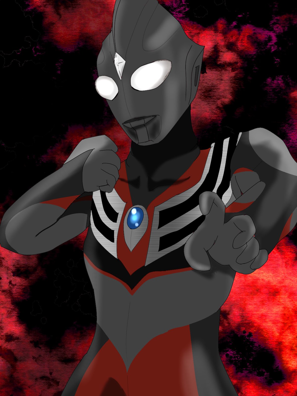 Dupk Rt Hurikakemeshi イラスト ウルトラマンティガ 剛力の闇を光に変えて ティガトルネード描きました 色合いとしてはティガで1番好き T Co Qjtn4ye8zw Twitter