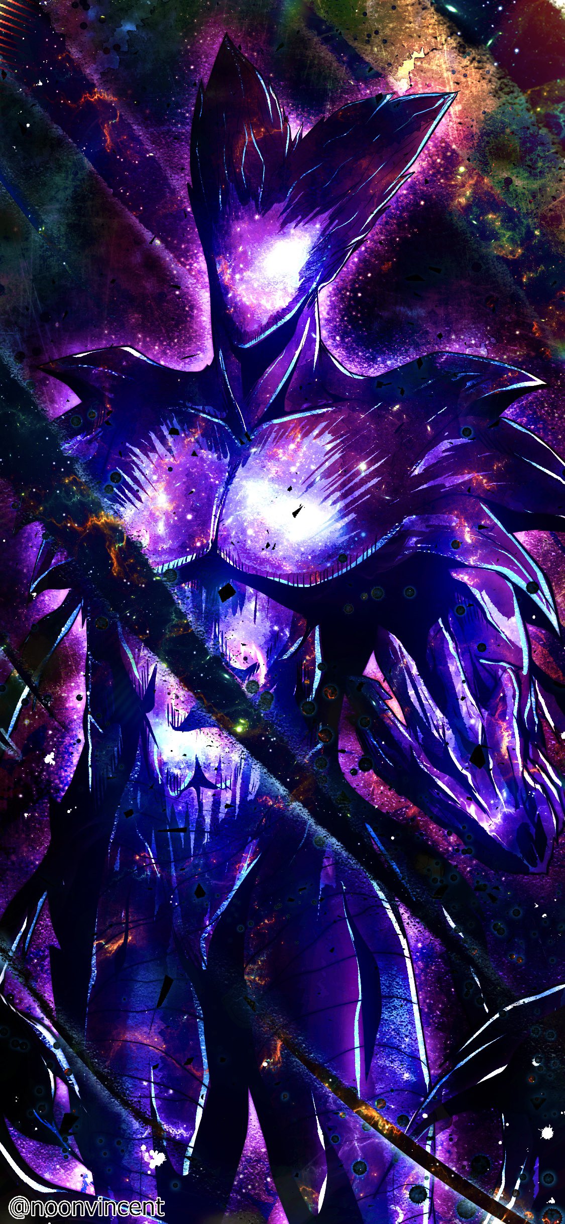Garou cosmic purple Minecraft Skin