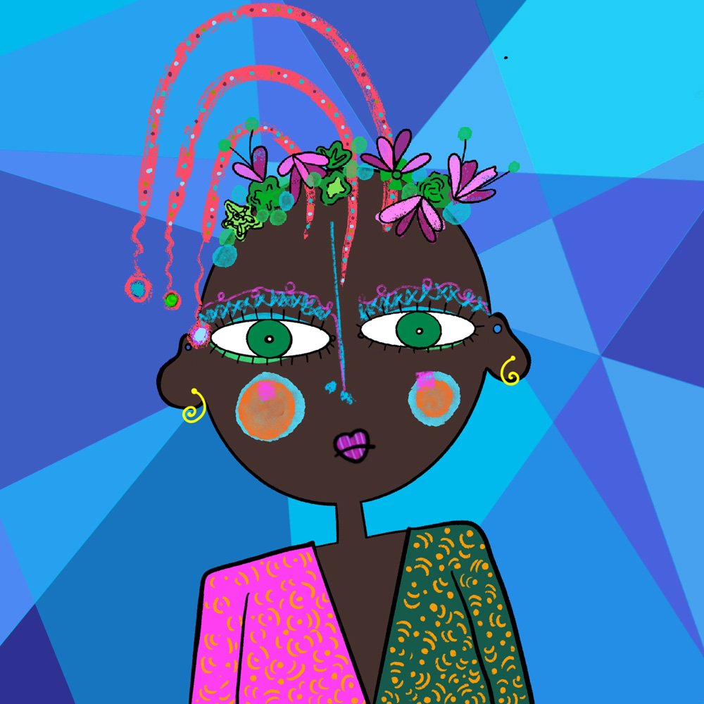 A new <a href="/Supernovas_NFT/">SuperNovas - MINTING NOW✨</a> has come to the family, her Alien hair, her eyes and her outfit are beautiful, thank you <a href="/CryptGem/">CryptGem.eth</a> for your support, welcome. 💜🎉💜👽💜🎈💜👾💜🪅💜👽💜🎊💜👾💜🎉