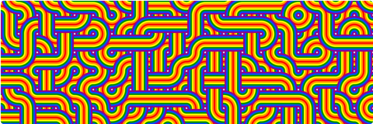 dievardump's tweet photo. 🏳️‍🌈 Proud NFTs 🏳️‍⚧️, auctions 1 NFT / day during pride month, with revenues going to DAOs helping LGBTQIA+ creators and founders in web3.

Today's is Pride | 2022/6/11, an on-chain generative   art banner, still in auction for the next 07h 56m 32s hours.

👉 https://t.co/UmWU22YI9a https://t.co/qSnbbLeNvD