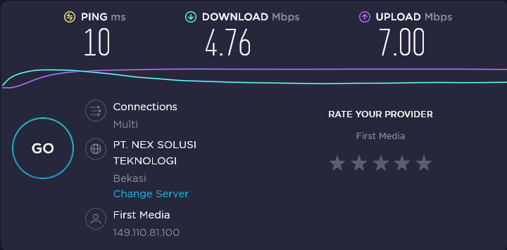 AetherRain's tweet photo. @FirstMediaCares Speednya naik turun https://t.co/ThaKy1o9sp