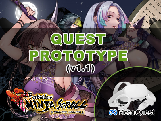 GoKunoichi's tweet photo. Quest Prototype v1.1 coming next week! 🌸
Please stay tuned and follow our twitter to get the notification 🥷 

#NinjaScroll #Quest #VR https://t.co/Dz02etl7AI