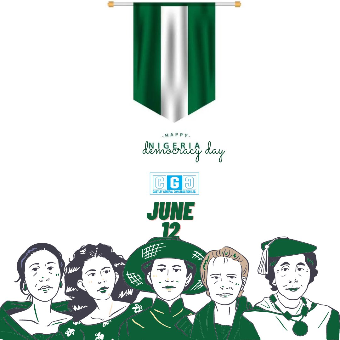 Castleygroup's tweet photo. Happy DEMOCRACY Day...🎊

#June11
#CastleyGeneralConstruction 
#Casley https://t.co/20IRVpo2nr