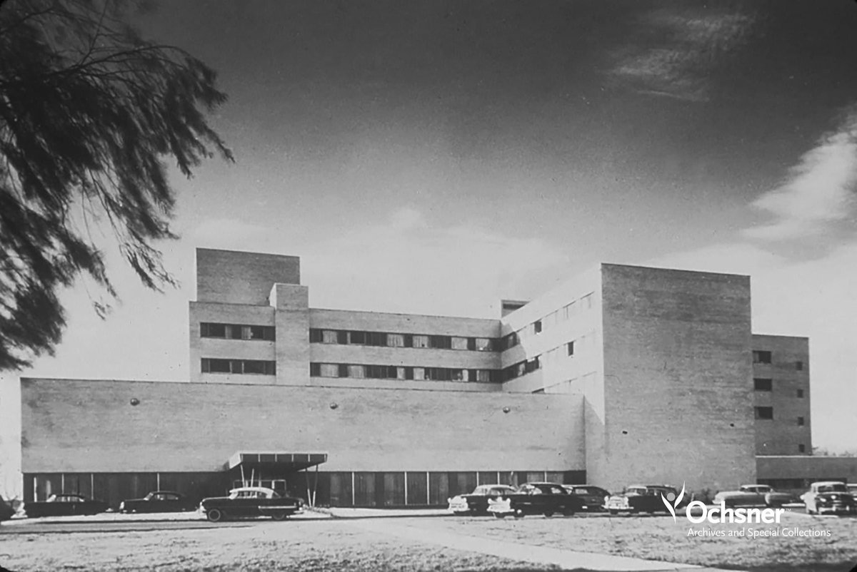 OchsnerHealth's tweet photo. As we celebrate the 80th anniversary of Ochsner Health, we're looking back at some big milestones. Sixty-eight years ago, on June 12, 1954, Ochsner Foundation Hospital moved to its new building on a 22-acre tract on Jefferson Highway. https://t.co/o3PzbPTHfW