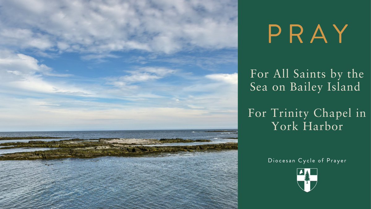 episcopalmaine's tweet photo. Welcome back to our summer chapels! This week in the Episcopal Diocese of Maine's Cycle of Prayer, we pray for the All Saints by the Sea on Bailey Island and for Trinity Chapel in York Harbor. #cycleofprayer #baileyisland #yorkharbor #episcopalmaine #episcopal https://t.co/1E9WML3nvy
