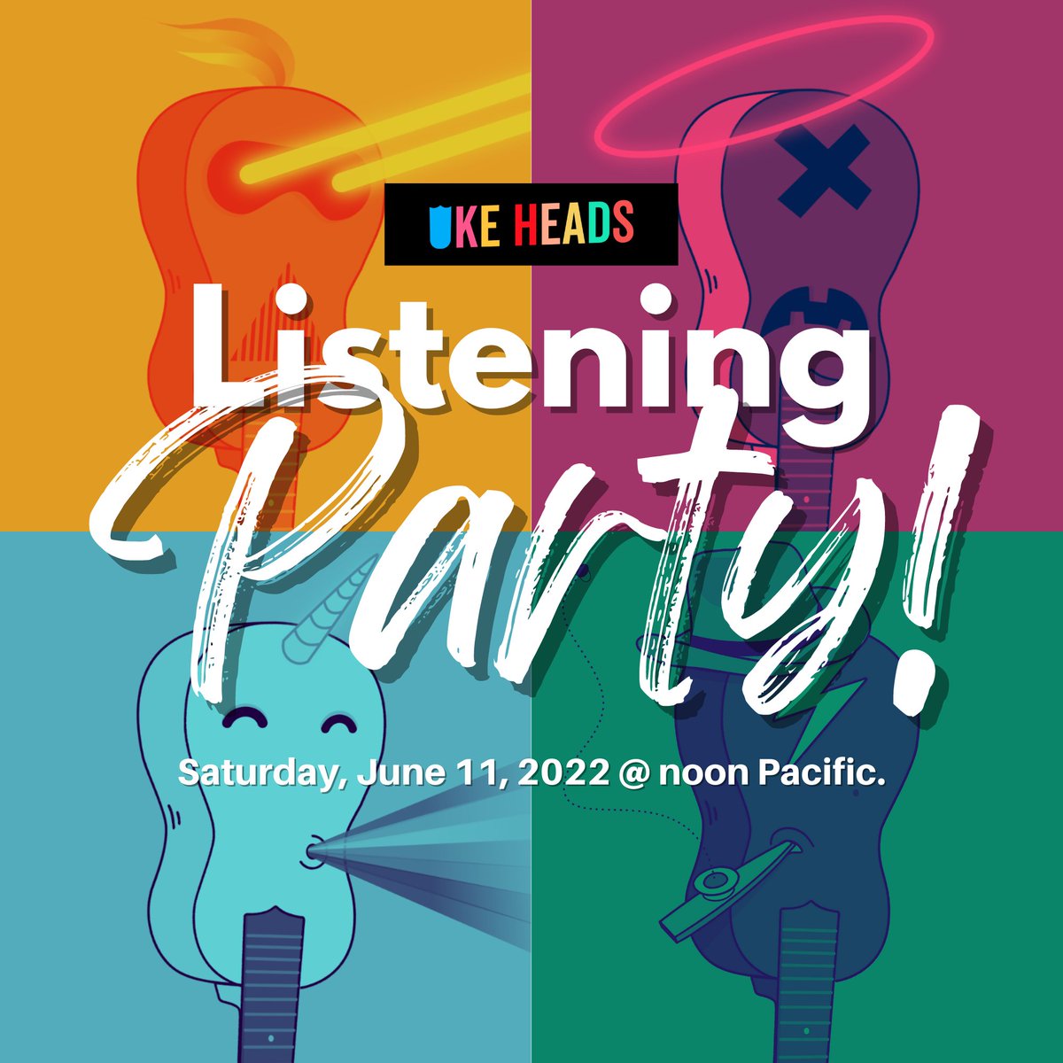 Epic listening party yesterday! All Uke Heads: check the #announcements channel in our workspace for the video replay. Not in the workspace yet? Let me know and I'll send you an invite!