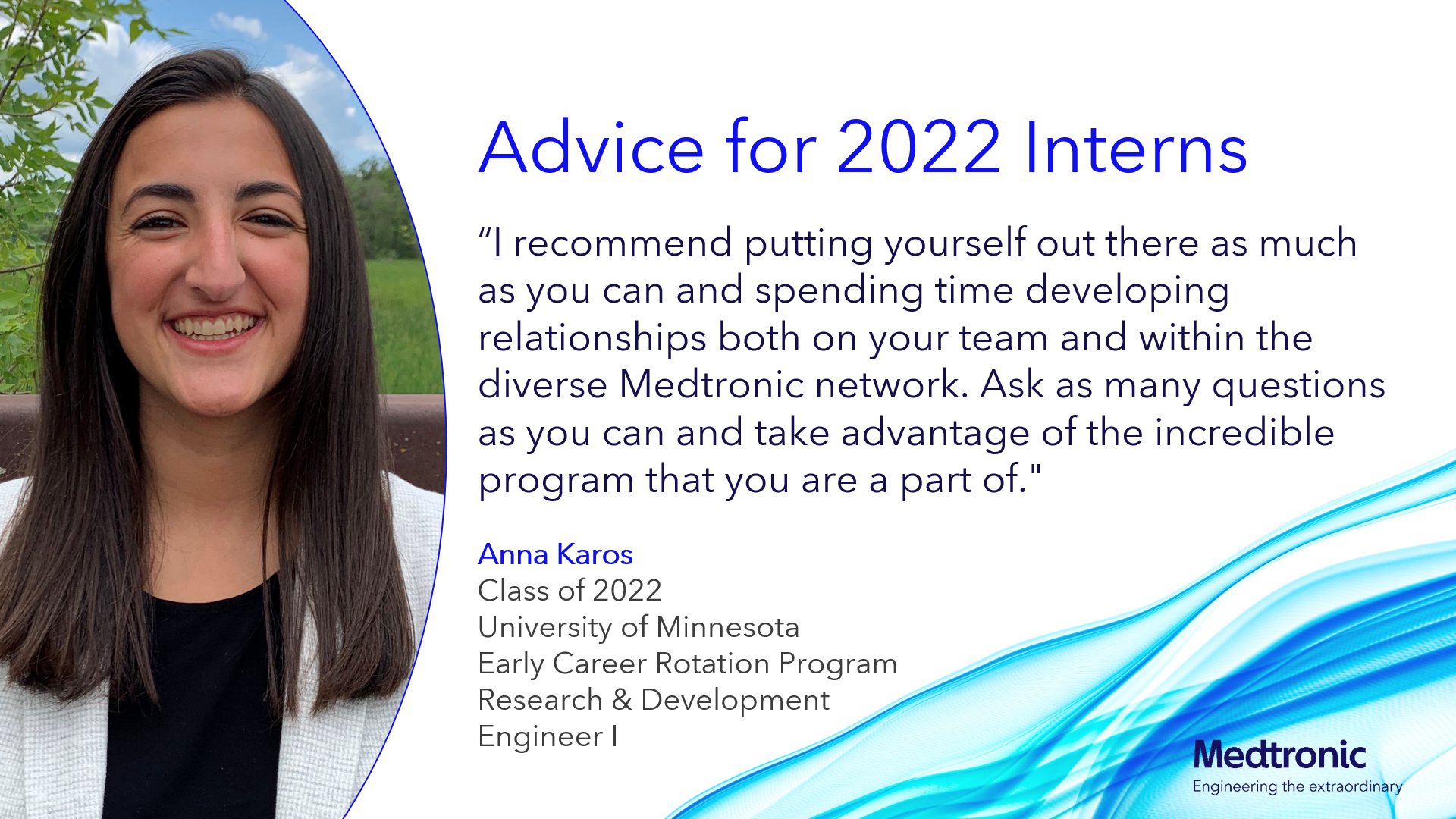 Medtronic intern Anna