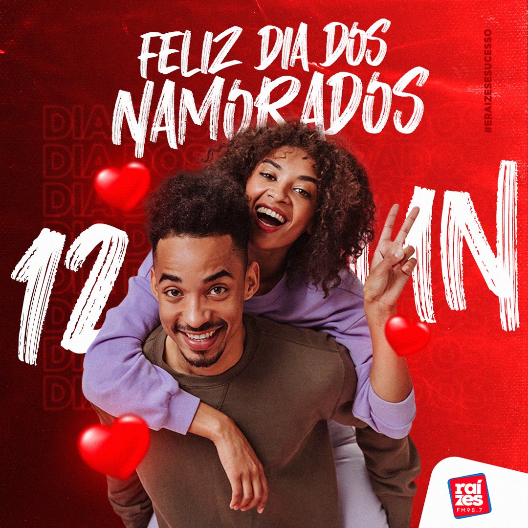 fmraizes's tweet photo. Que o amor seja o primeiro e último pensamento do dia, Feliz Dia dos Namorados! 💕😍
#diadosnamorados #namorados #fmraizes #12jun #casal #felizdiadosnamorados https://t.co/EtaSoT6QF6