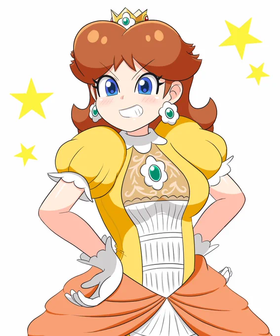 今の画力でどれくらい可愛く描けるか挑戦してみました
#デイジー姫 