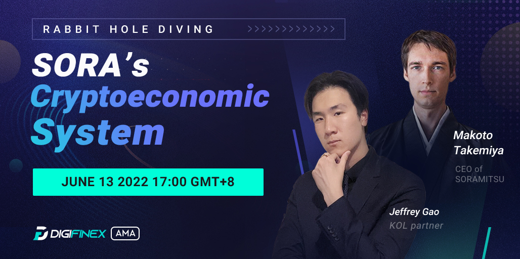 DigiFinex's tweet photo. 🚀#DigiFinex 28th AMA with $1600 #Prize Pool!
#SORA’s #Cryptoeconomic system @sora_xor
🎯Live Rewards
50 $XOR & 360,000 $PSWAP
⏰06/13 2022 Mon. 17:00-18:00(GMT+8)
💡Live:https://t.co/OwcqsvuXtr
📌Details: https://t.co/7hhBTnyVLP
#DigiFinexAMA #AskMeAnything #AirdropCrypto https://t.co/nk8dkN6QjW