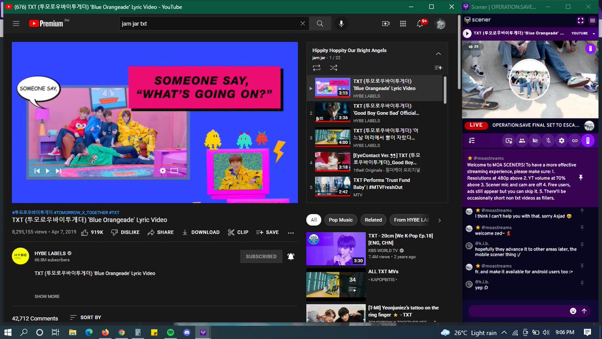 evrlstngSkie's tweet photo. Switching the next half to brighter songs~ Party's on for another hour thus you can still join us here💃
MOAs On The Scene
Operation Save A Stranger Things
#moastreams #moastreamsevent #operationsave
@TXT_members
@TXT_bighit https://t.co/totwxGbs6Y