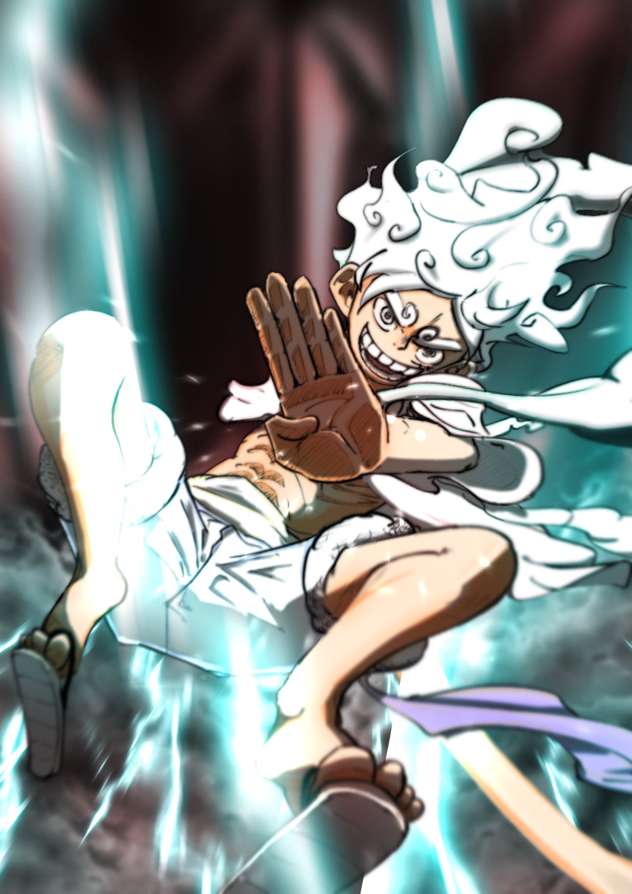 ｷﾞｭﾍﾟ ワンピースよりルフィ ギア5 ギアフィフス ワンピース ルフィ イラスト イラスト練習中 絵描きさんと繋がりたい T Co Vggebe8dne Twitter