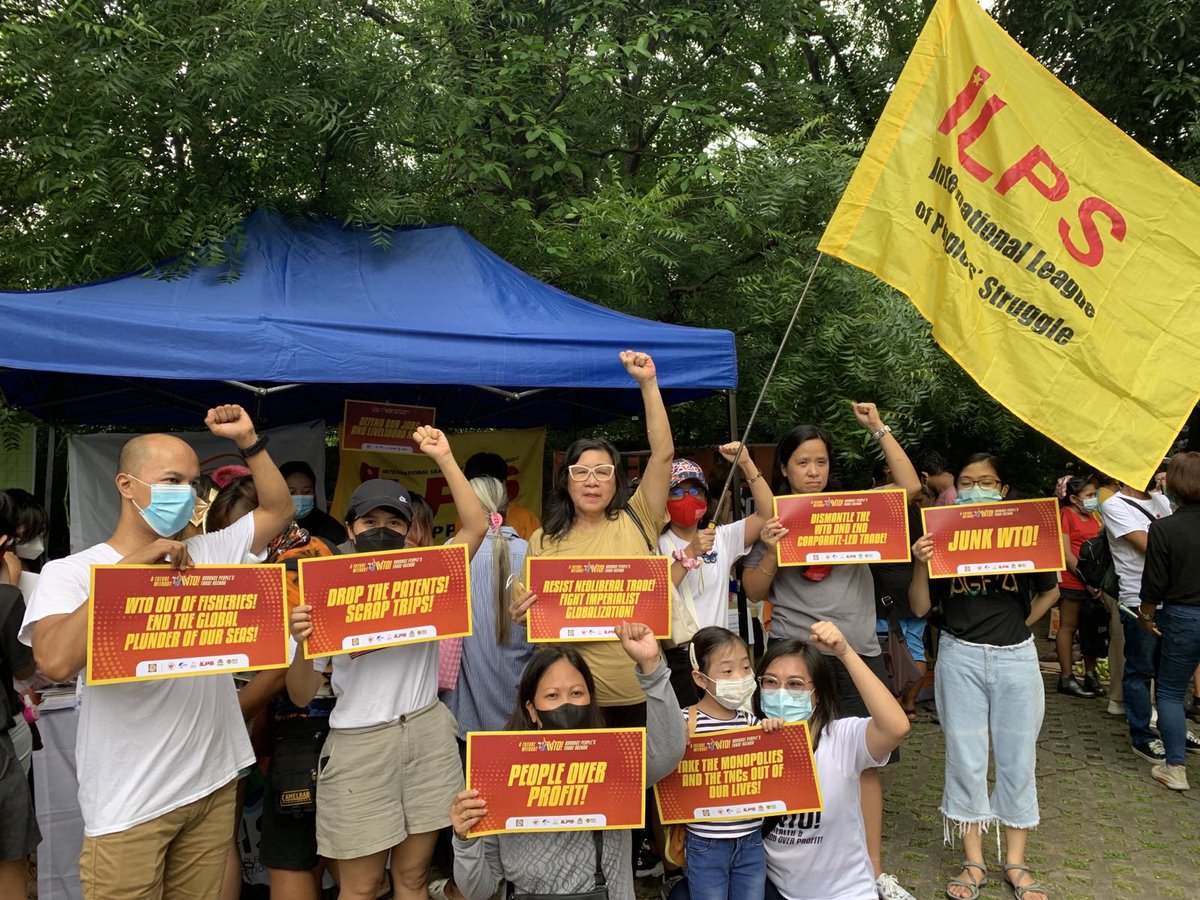 ILPS_Official's tweet photo. The International League of Peoples’ Struggle stands in solidarity with the People Over Profit’s Global Day of Action for a Future Without the WTO today.
#AFutureWithoutWTO #PeoplesTradeAgenda #PeopleOverProfit https://t.co/AYQGZfnZ2c