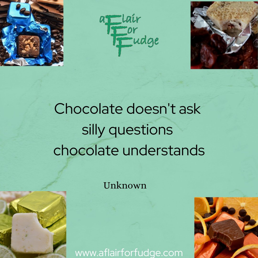 HilaryFudgeLady's tweet photo. It's time for some Monday Motivation and this week's quote comes from an unknown author.
Have a sweet week :-)
#aflairforfudge #MondayMotivation #fudgelovers #thefudgegal #yourlocalfudgedealer #gourmet #nationwidefudgedealer #therealfudgelady #customizedgifts #reallyuniquefudge https://t.co/Bdg1OXWg3r