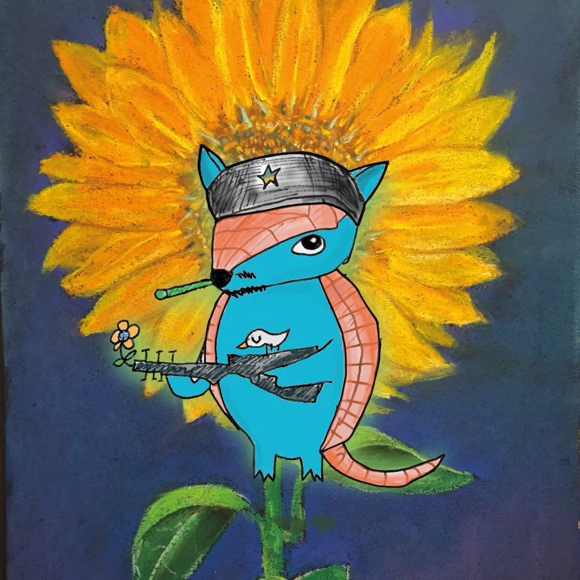 mosaic1gp_2's tweet photo. 💙Entries💛

●Author Name
Karmadillo
@karmapointApp

●Title of the artwork
Karmadillo 4Peace

●Comment
This is Karmadillo Peace-maker and stands against the Ukraine war.

■Mosa One 2 official website
https://t.co/aPjarxbcMb
#MozaOne2 #Introductionofworks #Callforentries https://t.co/eMzMrC6zFj