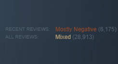 Pedguin's tweet photo. It's so sad to see that my favourite game has these review scores. All because the game is more popular in a different country. 

It must be difficult being as an English speaker and having the wake up call that the majority of players don't speak your language. https://t.co/CeiwTr9rhN