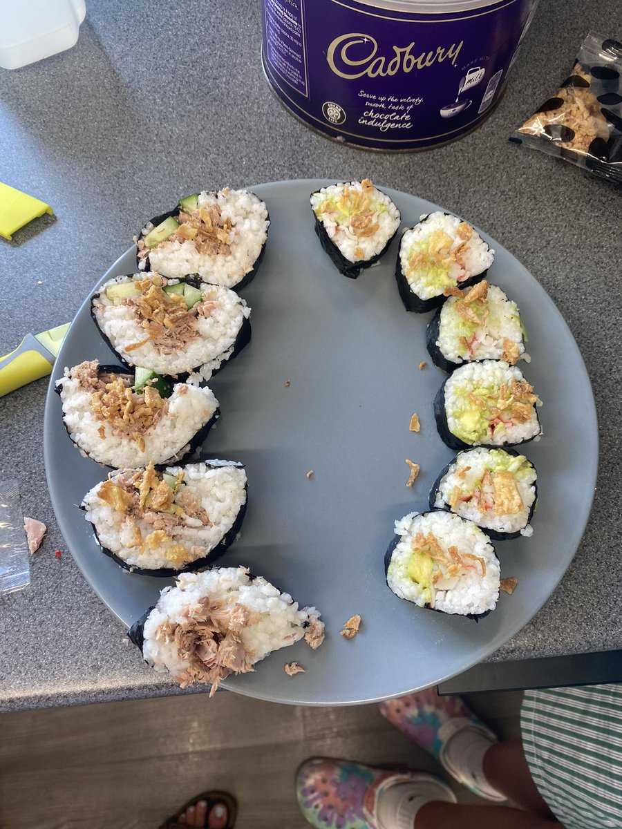 ShebbearBoard's tweet photo. Weโve had a sushi party in boarding today! Our Prep School boarders asked to make sushi before they go home for the summer with Miss Barber and Miss Taylor ๐ฑ #ShebbearBoarding #ShebbearCreativity #WeLoveBoarding https://t.co/VuJoLsYugP