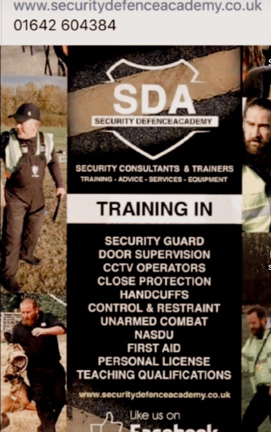 Contact us Today for additional information 
Security Defence Academy 🦍