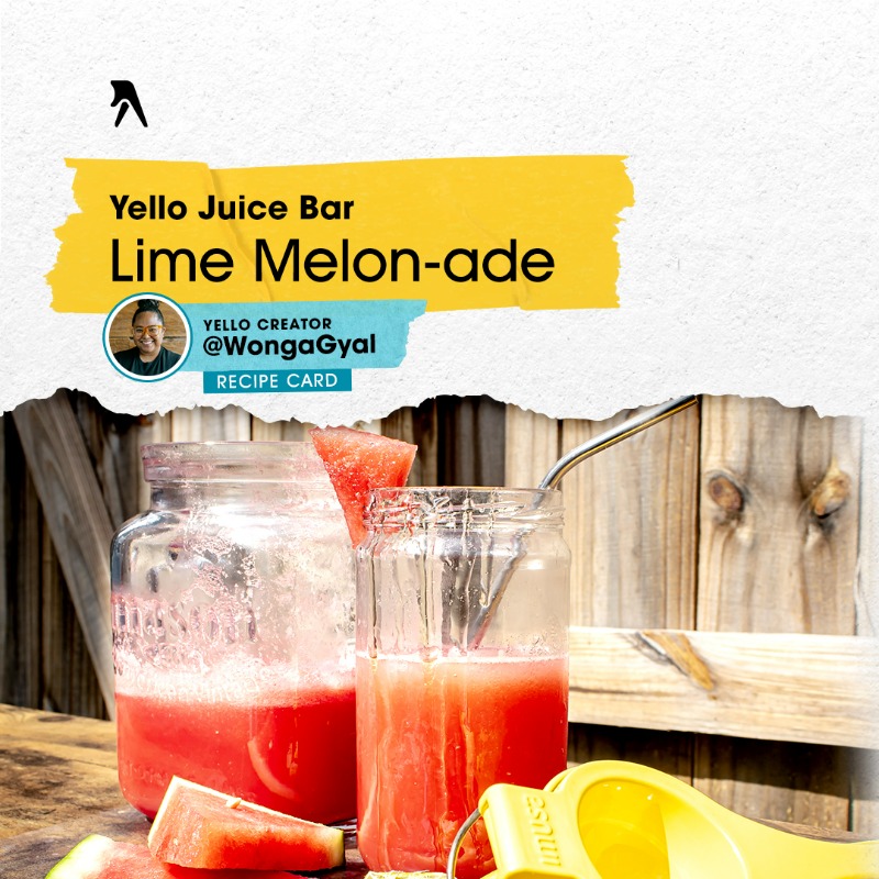 WeKnowJamaica's tweet photo. This is the drink recipe you need for the summer 🍉 🍋 . @wongagyal shares the recipe for her Lime Melon-ade. Save this post for a refreshing summer 🍹.

#WeKnowDrinks #WeKnowJamaica #tropicaldrinks #drinkrecipe #melon #watermelon #lime #limade #summerdrinks #fruitdrink
