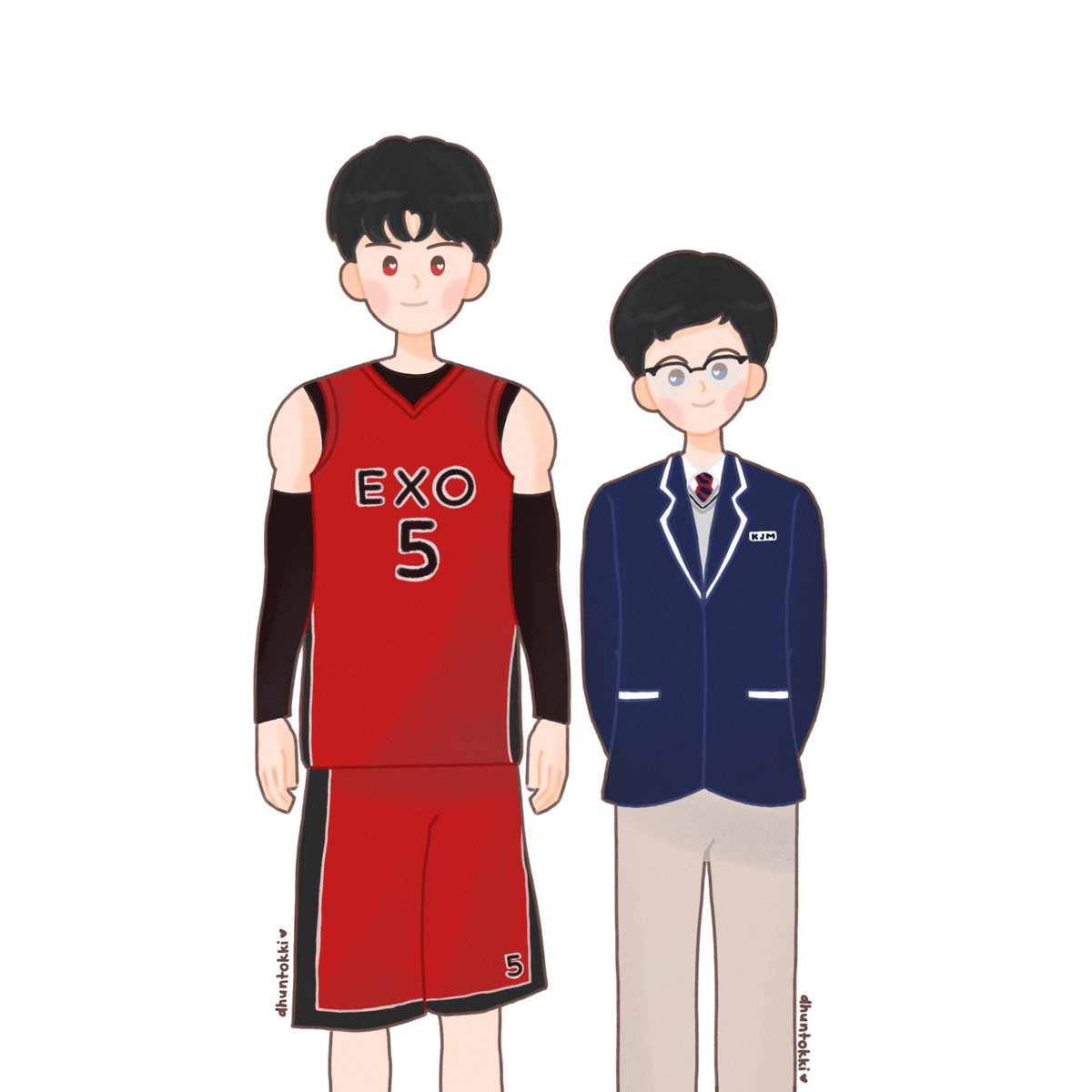dhuntokki's tweet photo. freshman year                            senior year

#SEHO #새준 #HUNHO #sehofanart
#SEHUN #SUHO #JUNMYEON 🐰🐥 https://t.co/OrJNdJ6BDK