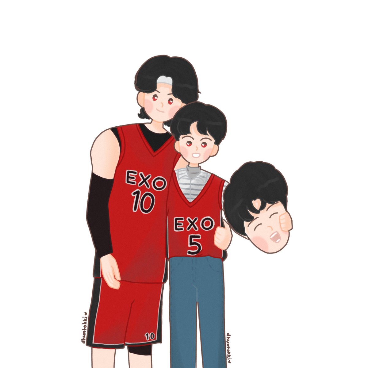 dhuntokki's tweet photo. freshman year                            senior year

#SEHO #새준 #HUNHO #sehofanart
#SEHUN #SUHO #JUNMYEON 🐰🐥 https://t.co/OrJNdJ6BDK