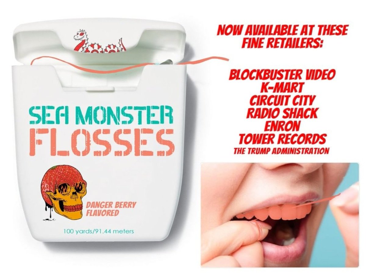 We got tired of loading, unloading, and hauling around heavy sauce bottles, so we've abandoned the Sauce game, and are now exclusively in the Floss game. Order yours at seamonstersauces.com or at one of our fine retail partners. 😅  #flossgame