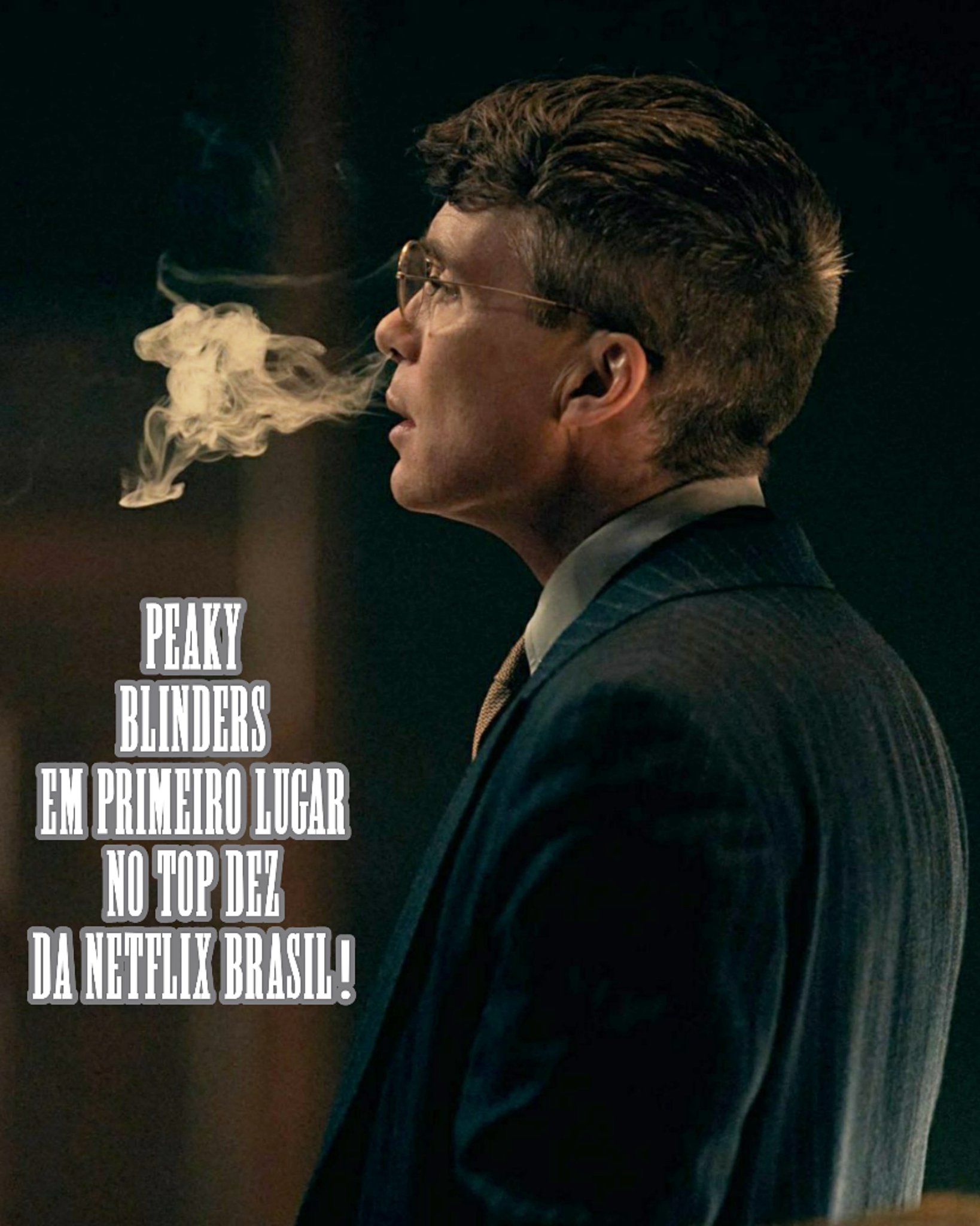 Peaky Blinders BR on X: A S6 de Peaky Blinders colocou a série no topo do  Top 10 da @netflixbrasil Está em 1° lugar no ranking! Nossa série VENCEU!  #PeakyBlinders S6 put