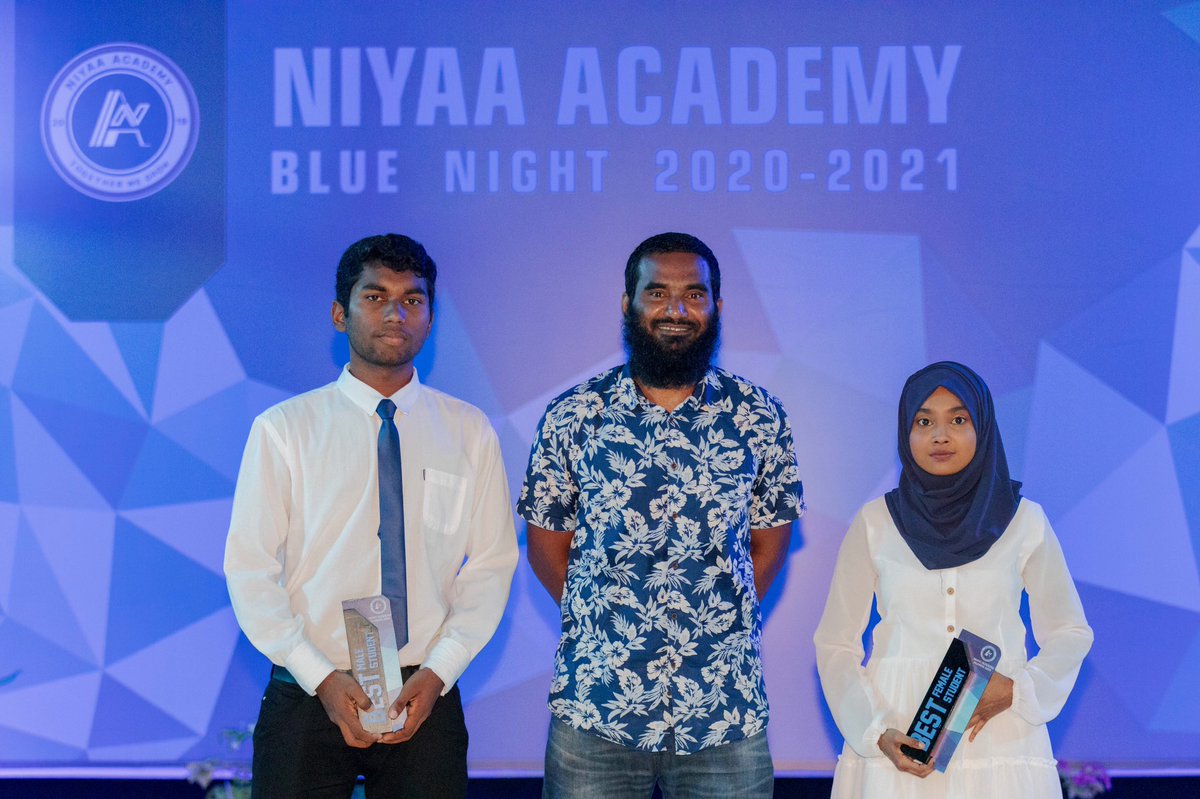 Congratulations Anash Mohamed Shafeeq &amp; Shuha Abdul Qayyoom, the Best Male and Female  Players of Niyaa Academy in 2020/2021! 💙🏆

📸: <a href="/abeedhmv/">Abdulla Abeedh</a>