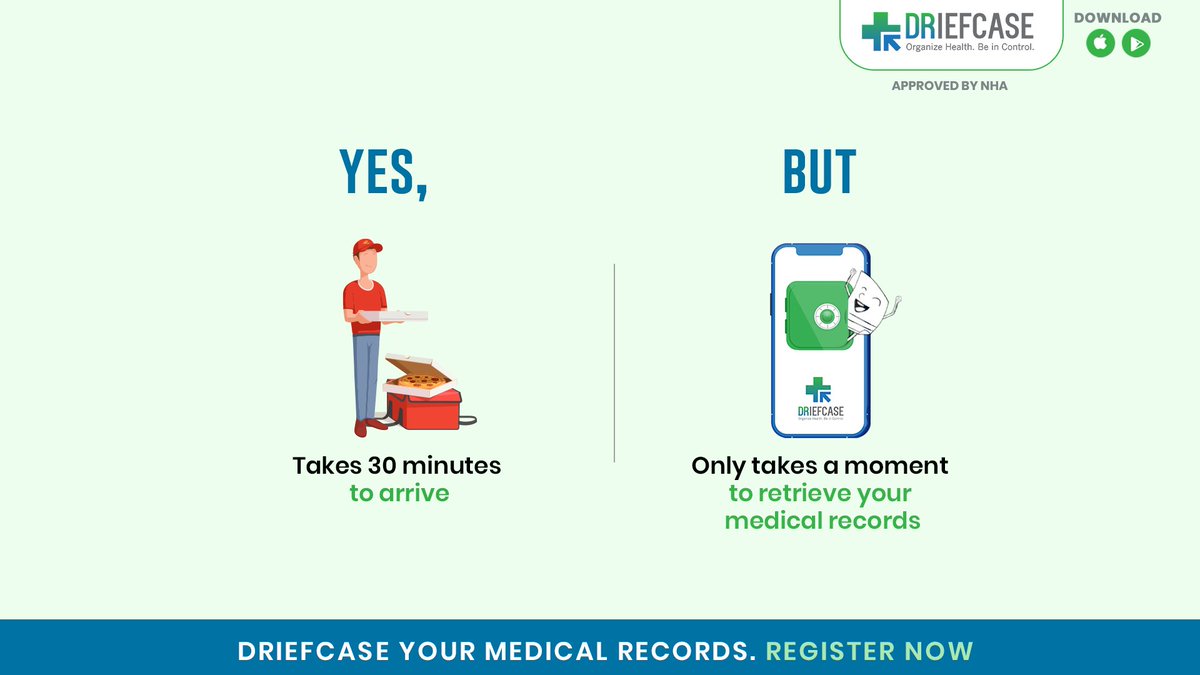 DRiefcase's tweet photo. Pizza delivery might take 30 minutes to satisfy your taste buds, but #DRiefcase only takes a moment to secure your health records!!!
DRiefcase your health records now: https://t.co/fP4khJzutA
#HealthID #Healthrecords #DigitalHealth #HealthLocker #DigitalHealthlocker https://t.co/tFYdQdEmYh
