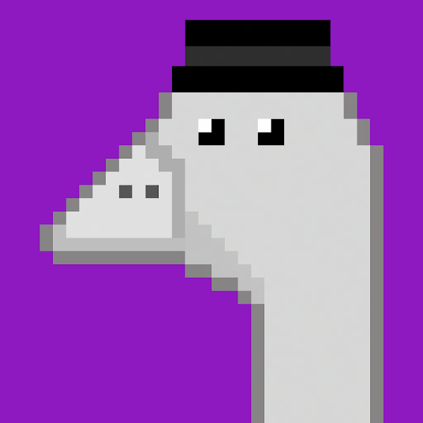 Fun fact, ducks don't digest nuts. 🦆

Check out our Opensea:
opensea.io/collection/omi…

#NFT #NFTs #nftart #NFTartists #nftcollector #NFTCommunity 

OminousDuck#34