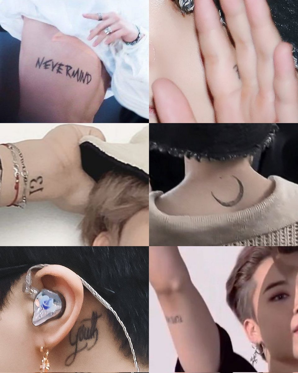 jimin's pretty tattoos ♡