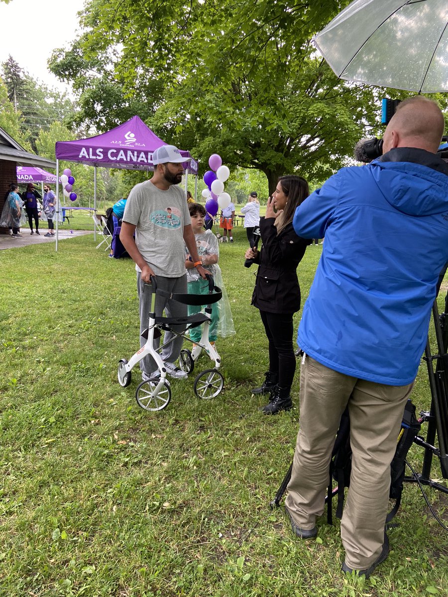 Hudson’s Homies for HOPE are being featured on CP24! If you’re not able to make it to the Walk, tune in to see it live! 💜 #WalktoEndALS