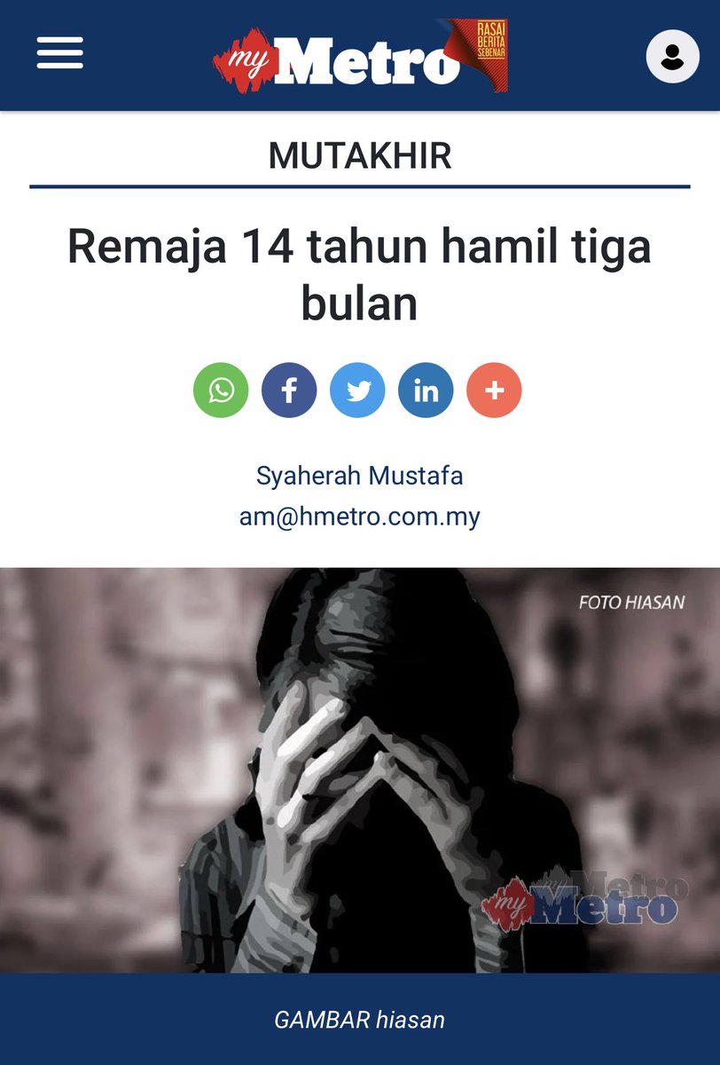 AkeemSharyzal's tweet photo. Remaja 14 tahun mengandung gais. https://t.co/78ILrtJqLd