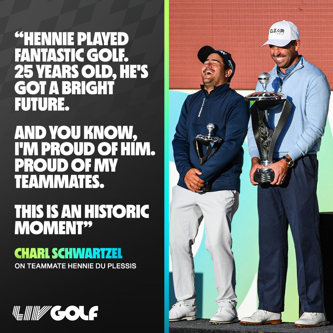 The future is bright for Hennie 💫 #LIVGolf